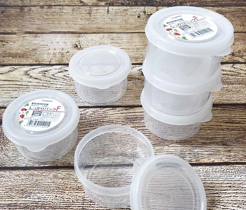 Bộ 3 chiếc hộp thực phẩm Nakaya tròn 180ml hàng nội địa Nhật Bản