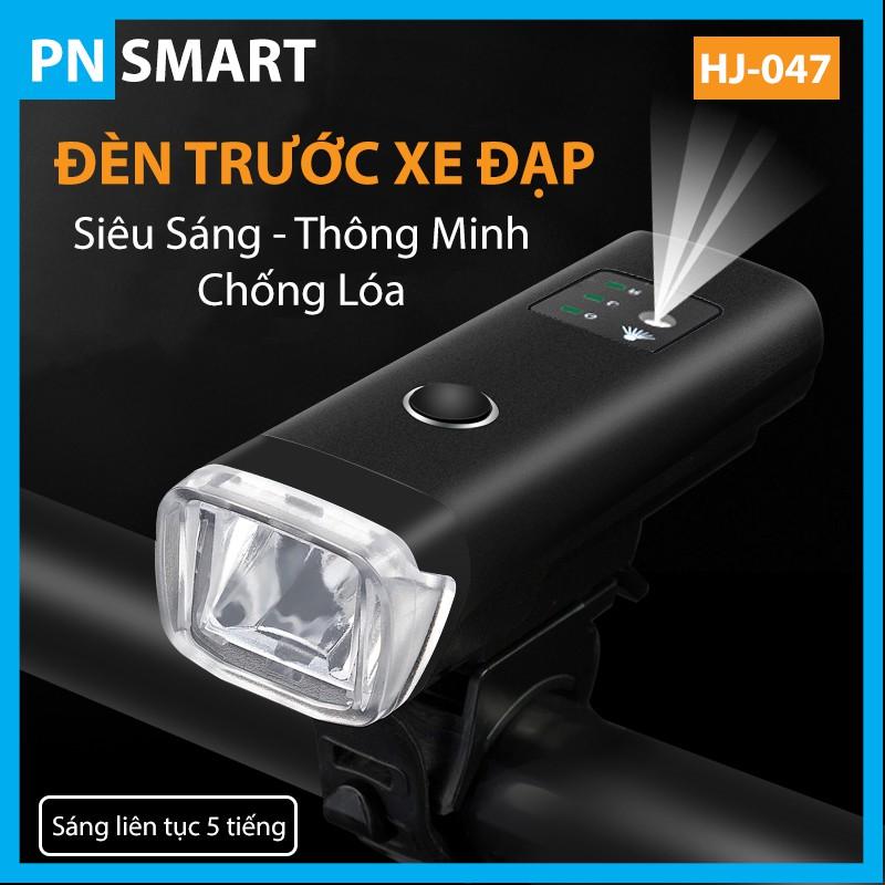 Đèn trước xe đạp siêu sáng, sạc USB HJ-047