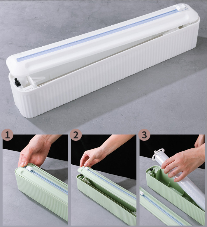 Hộp Đựng Màng Bọc Thực Phẩm Bằng Nhựa Tiện Dụng Cho Nhà Bếp
