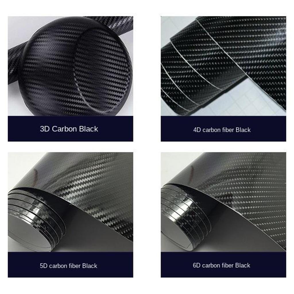 2x Carbon Fiber Film Car Interior Wrap Stickers Decoration 30x150CM