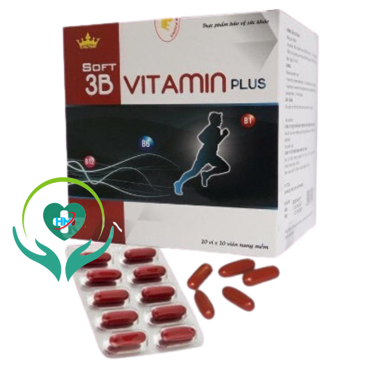 Viên uống Soft 3b Vitamin plus Kingphar New, hộp 100v