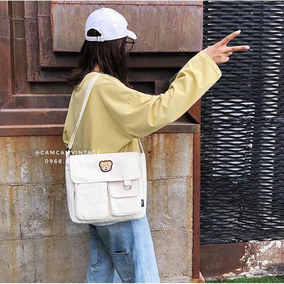 TÚI ĐEO CHÉO ULZZANG HỘP GẤU