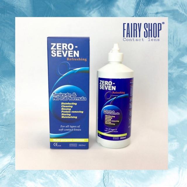 Nước ngâm lens Zero Seven Cao Cấp 360ml - m Kính Áp Tròng FAIRY SHOP CONTACT LENS