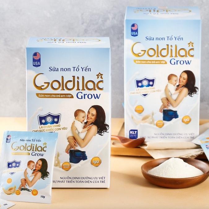 Sữa non Tổ yến Goldilac Grow hộp 28 gói