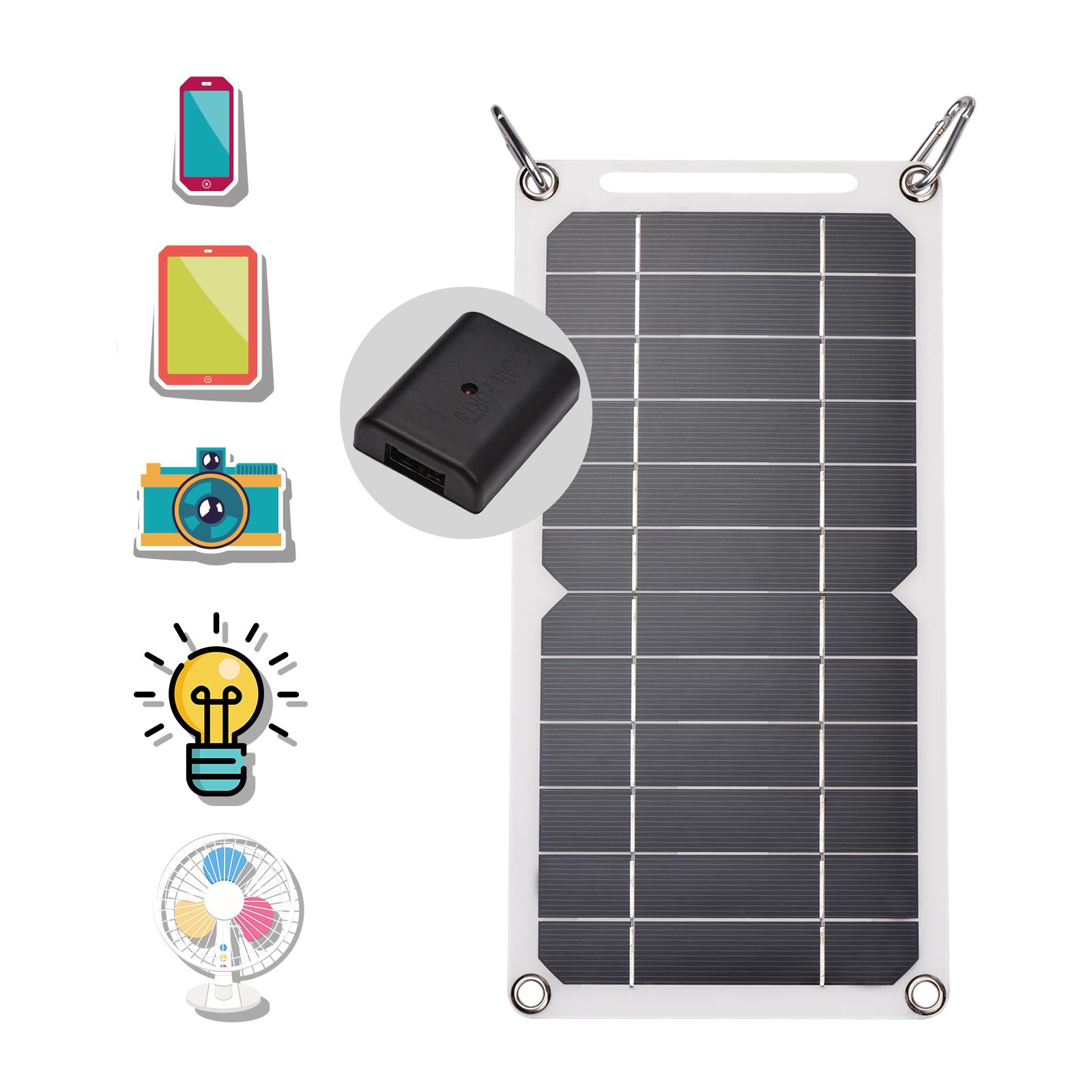 Bảng Điều Khiển Năng Lượng Mặt Trời 6W 5V Với Cổng Usb Bộ 2 Cái Pin Mặt Trời Silicon Đơn Tinh Thể
