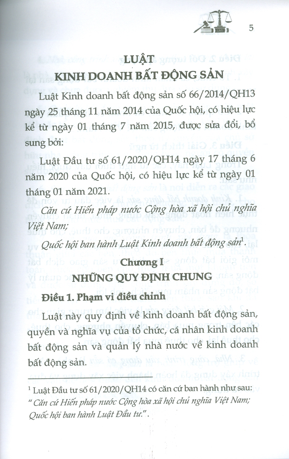 Luật Kinh Doanh Bất Động Sản (Sửa đổi, bổ sung năm 2020)