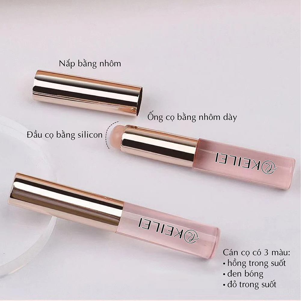 Cọ Trang Điểm Môi Đầu Silicon Thương Hiệu Keilei - Cho Màu Tự Nhiên &amp; Không Nhòe &amp; Gọn Nhẹ Tiện Dụng