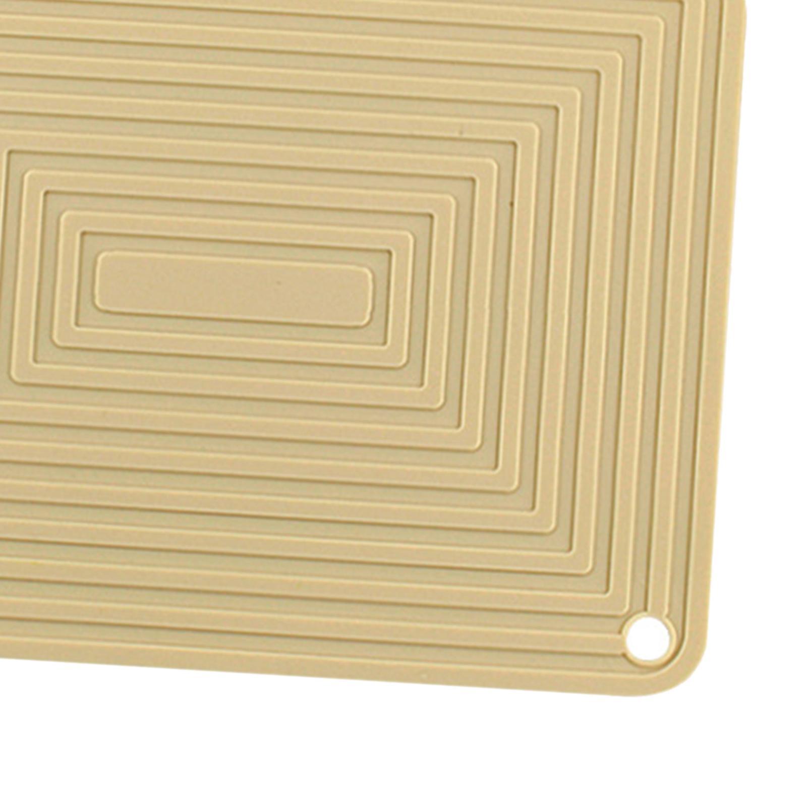 Silicone Drain Pad Dish Draining Mat Sink Cover white