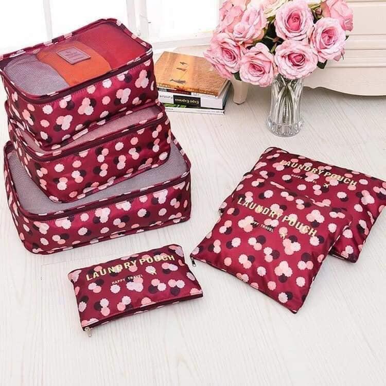 Sét 6 túi đựng đồ đi du lịch tiện dụng đa năng chống thấm nước