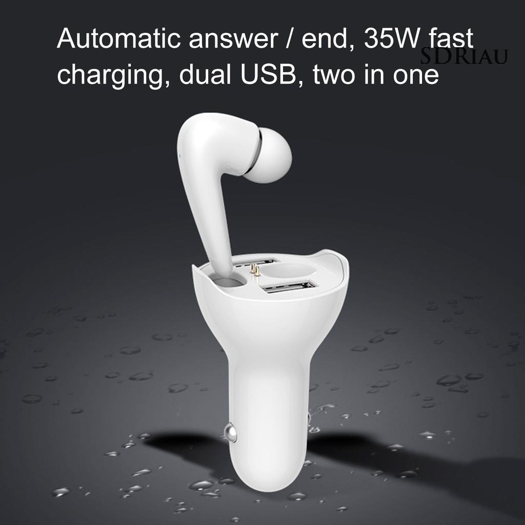 Bộ Sạc Xe Hơi Không Dây Bluetooth Cổng Usb Kép