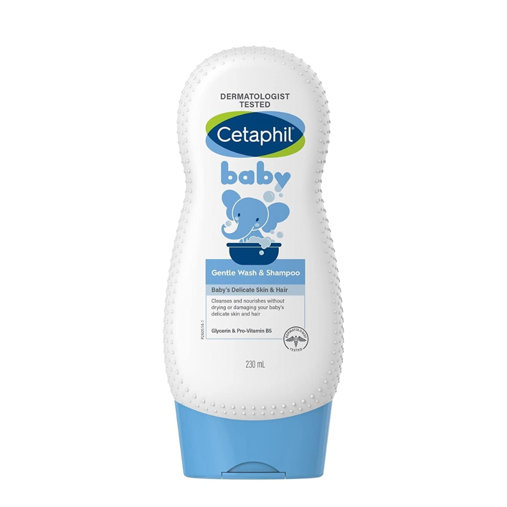 Cetaphil Baby tắm gội hữu cơ Organic - Cetaphil Baby Wash & Shampoo  with Organic Calendula Hair & Body 230ml
