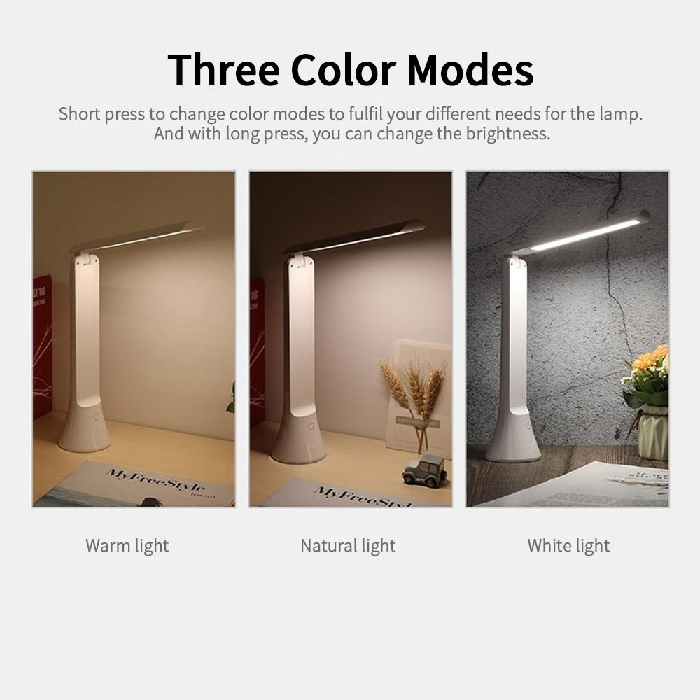 Đèn LED có thể sạc lại + Đèn pin chăm sóc mắt để đọc sách & Chiếu sáng khẩn cấp 3 Màu Điều khiển cảm ứng 2 trong 1