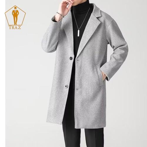Áo khoác dạ măng tô nam hàn quốc dáng ngắn TRAZ đen xám be mangto trench coat mantle manto big size XXL 3XL 4XL 5XL