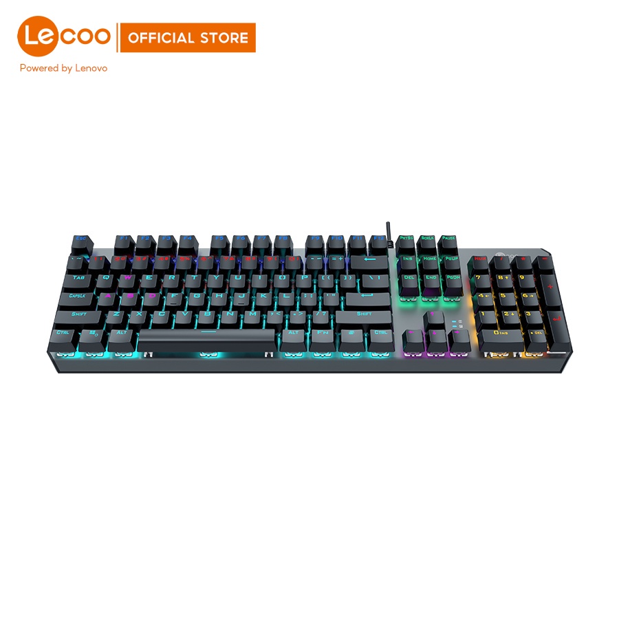 Bàn phím cơ gaming Lecoo GK301, hiệu ứng LED RGB chơi game cho máy tính - BH 24 tháng Hàng nhập khẩu