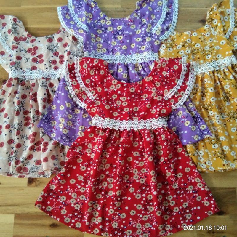Váy lụa hoa nhí dễ thương cho bé gái - Váy đầm bé gái