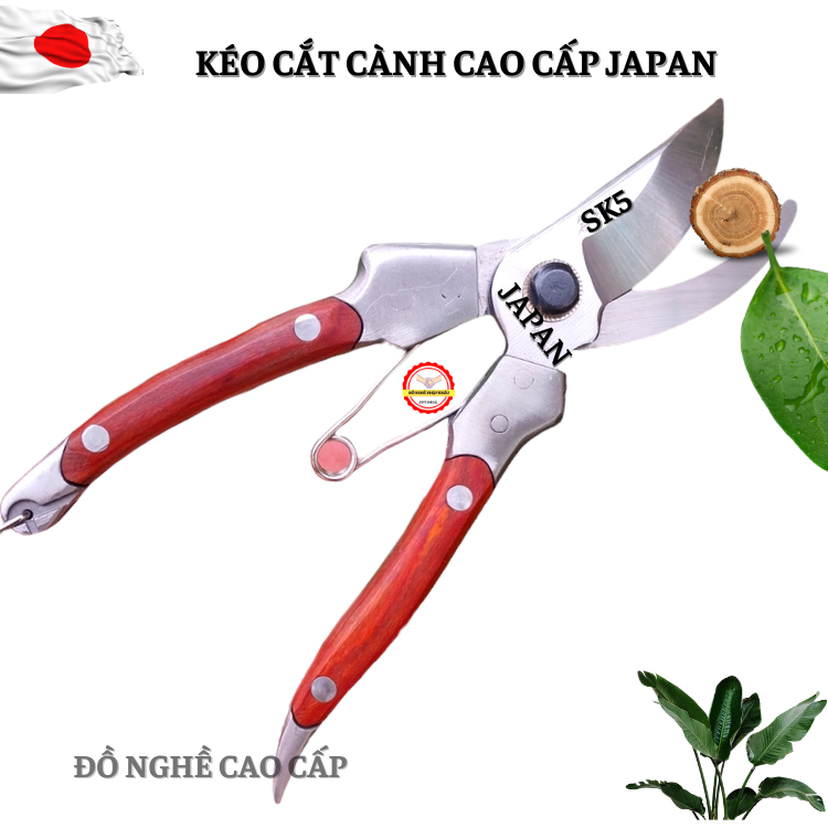 Kéo cắt cành SK5 tay ốp gỗ quý hàng cao cấp đến từ NHẬ BẢN