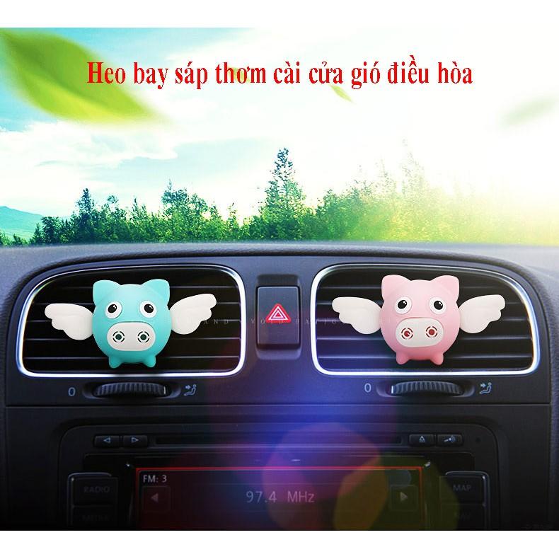 Hộp sáp thơm ô tô hình heo bay
