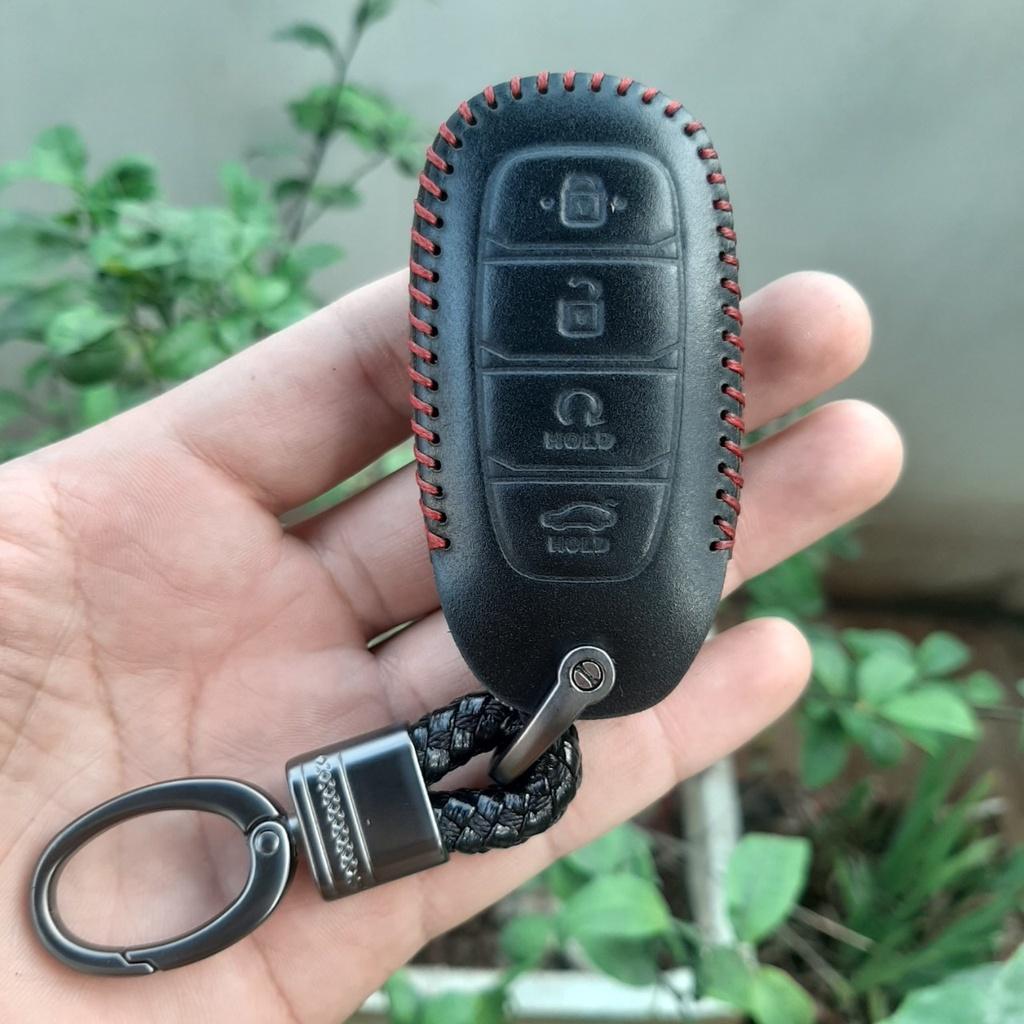 Bao da chìa khóa HYUNDAI ACCENT 2021-2023. Da thật, bảo hành 24 tháng