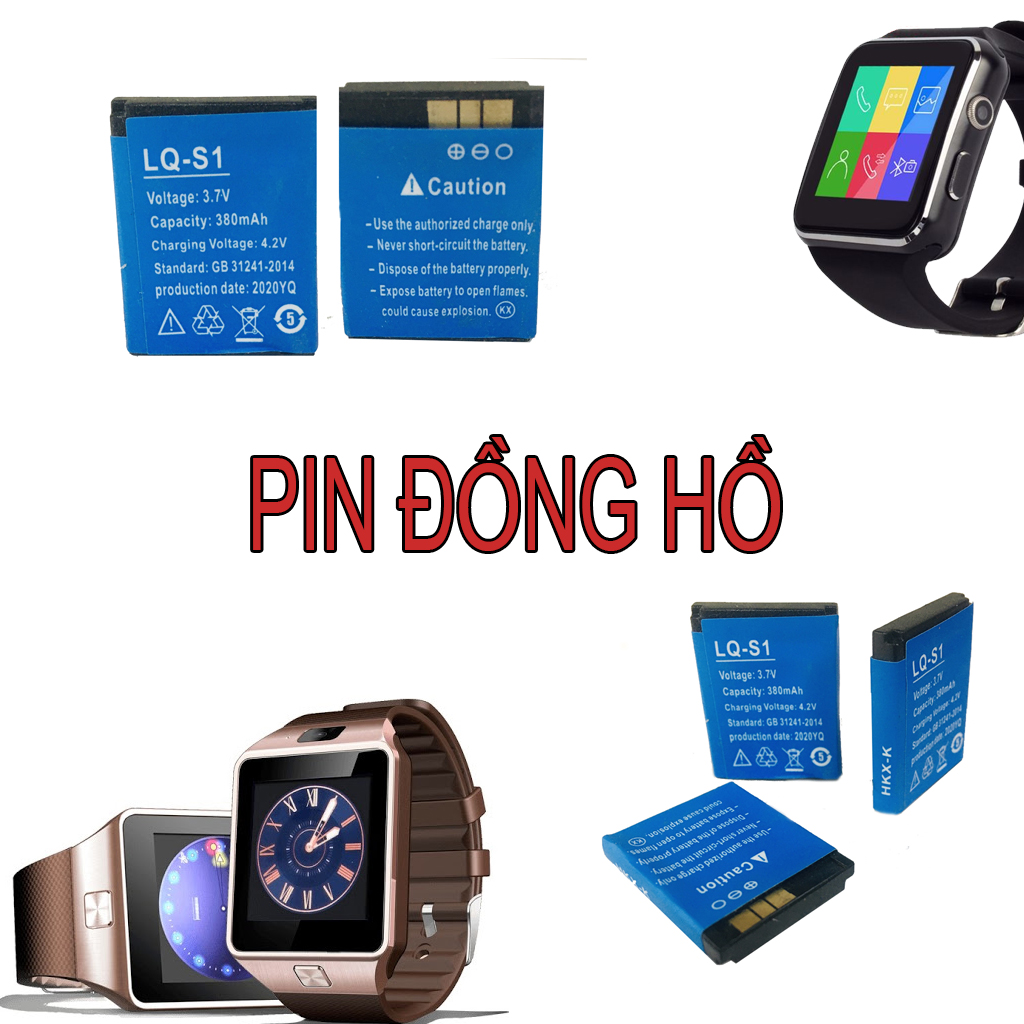 Pin đồng hồ thông minh loại xịn dành cho DZ09,X6,A1, A8L, A8Li, GM08, Apwatch, GM08, A9L, W88