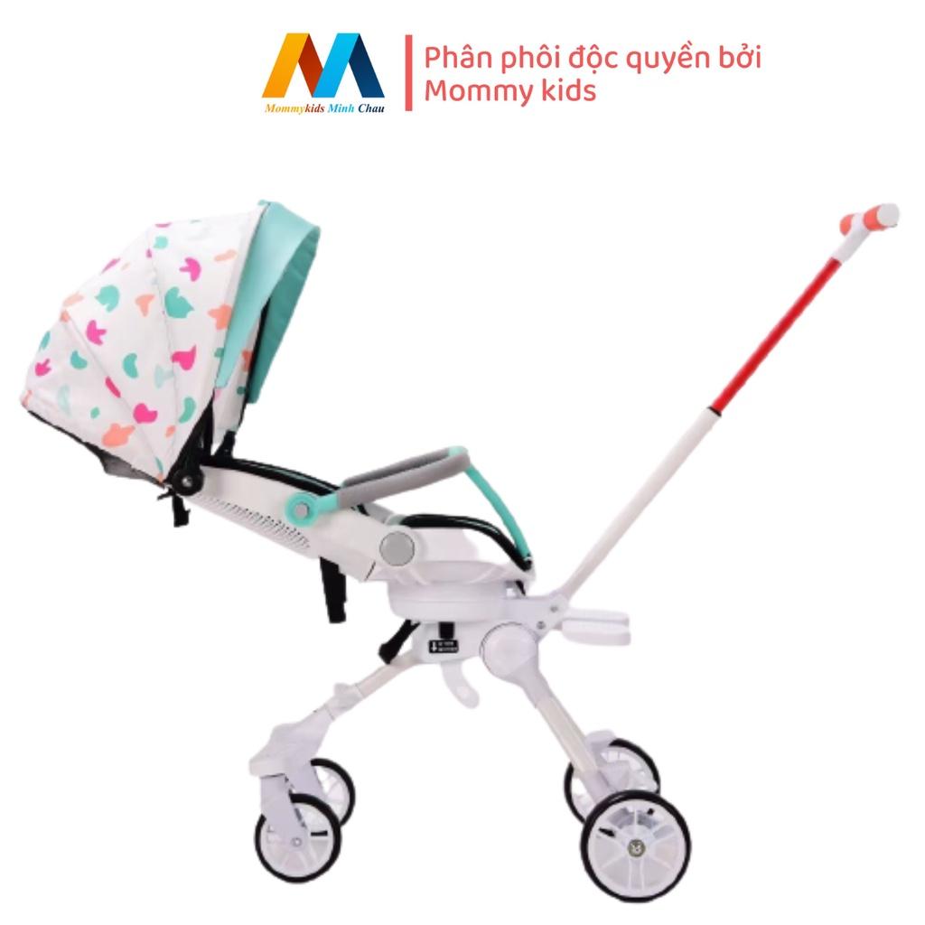Xe đẩy Du lịch cho bé MommyKids Minh Chau , 2 chiều gấp gọn, ghế điều chỉnh tư thế nằm từ 0-5 tuổi