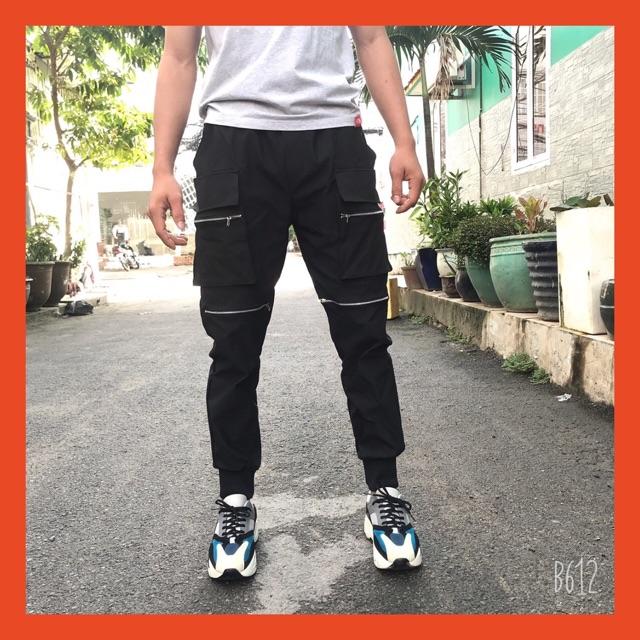 Quần jogger kaki túi hộp khoá gối siêu chất Q090