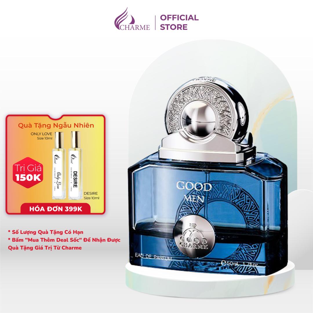 Nước Hoa Nam Cao Cấp GOOD CHARME GOODMEN XANH 50ml  Lưu Hương Lâu Nam Tính, Mạnh Mẽ_Nước Hoa Chính Hãng