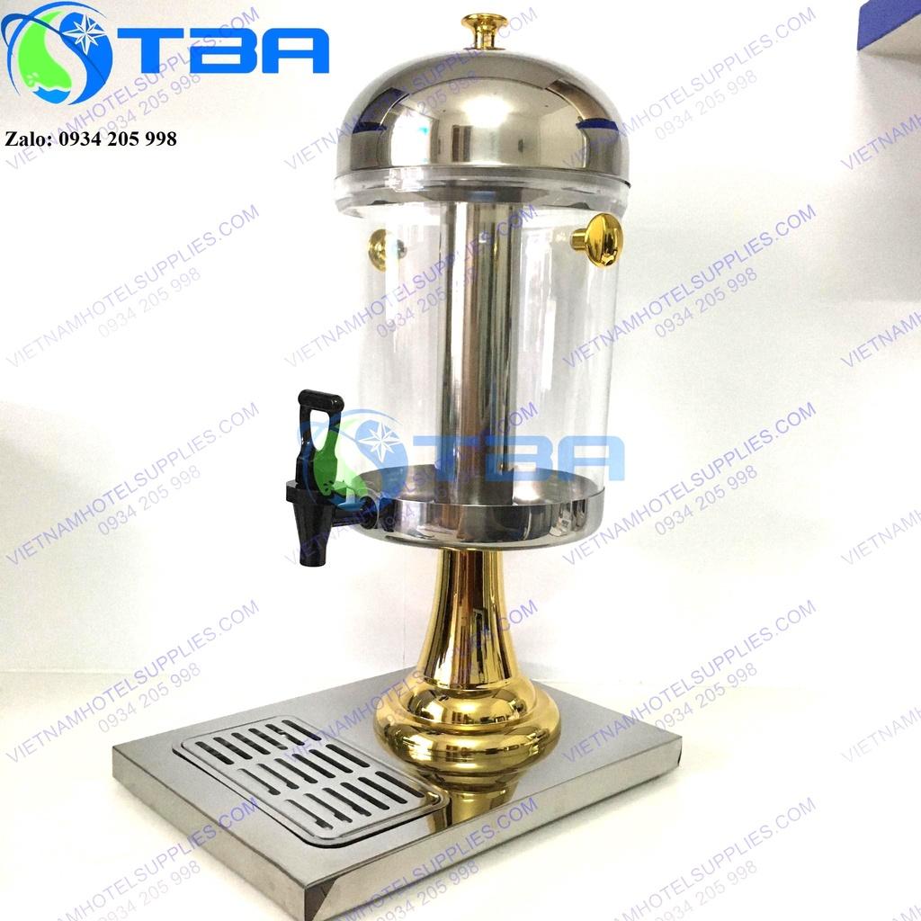 Bình nước trái cây 8L chân mạ vàng chất lượng cao