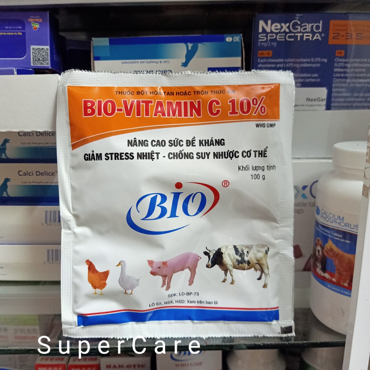 Bio Vitamin C 10% Nâng Cao Sức Đề Kháng Giảm Stress cho Vật Nuôi