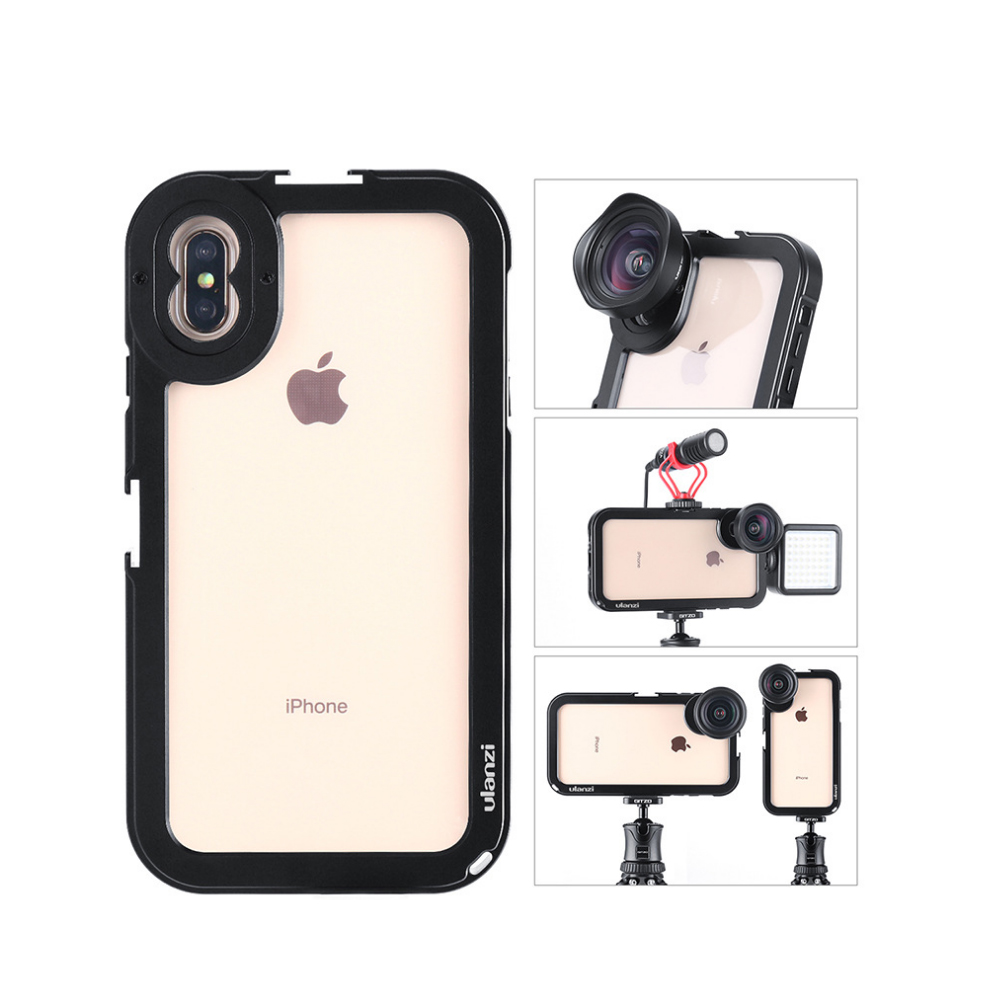 Camera Cage, Dụng cụ hỗ trợ quay Phim trên Điện Thoại Cao Cấp | Smartphone Video Rig/Grip FUBA3 - Hàng Nhập Khẩu