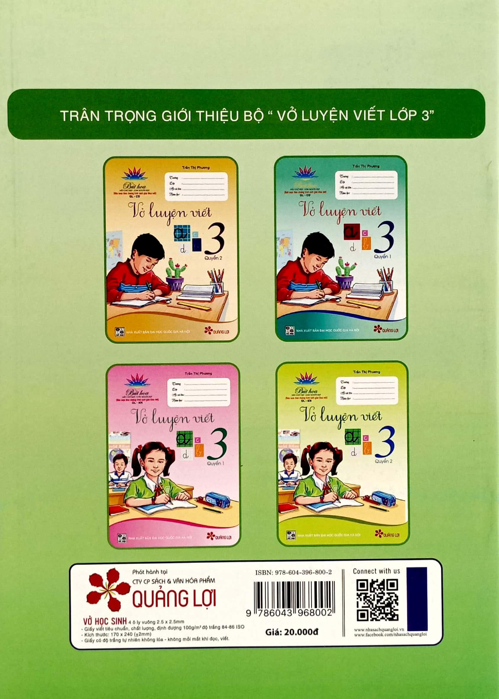 Vở Luyện Viết 3 - Tập 2