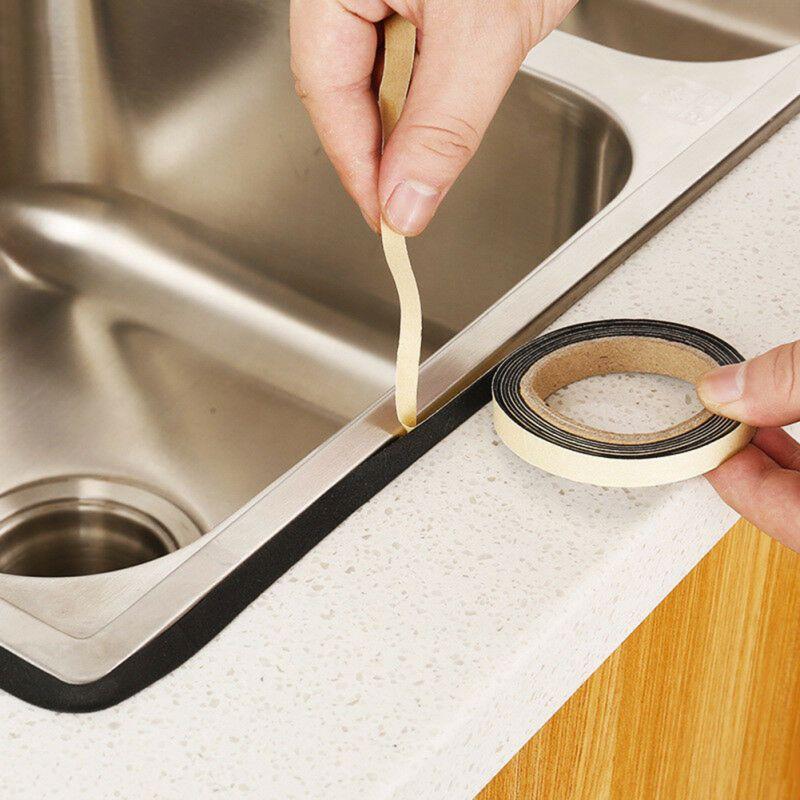CUỘN KEO DÁN KHE BỒN RỬA CHÉNKEO DÁN ĐỆM LÓT KHUNG CỬA DÀI 2M CHỐNG BỤI BẨN CHỐNG THẤM NƯỚC TIỆN DỤNG ĐA NĂNG