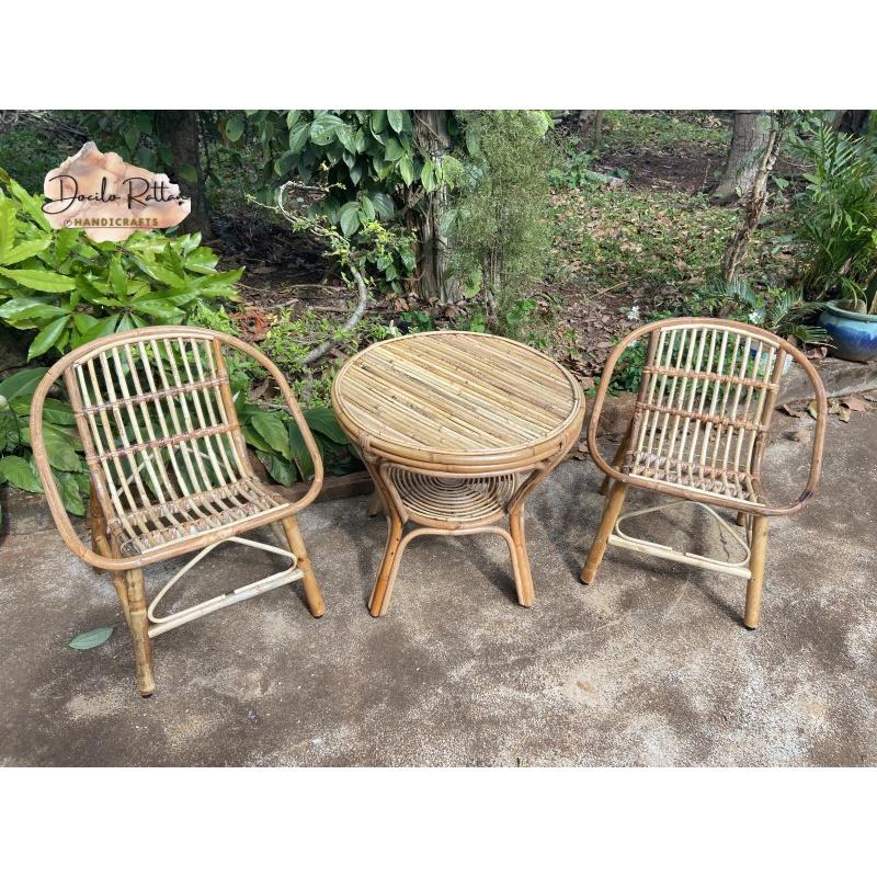 Bàn Ghế Mây Sò Docilo Rattan Giá Tốt Dùng Cho Quán Cafe Quán Cóc Ban Công, Decor Homestay