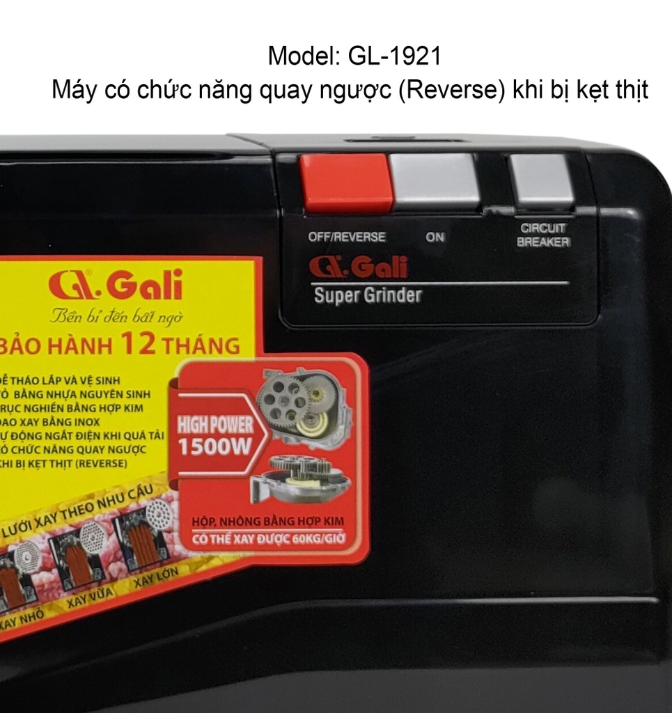 Máy xay thịt công nghiệp Gali GL-1921 - Hàng chính hãng