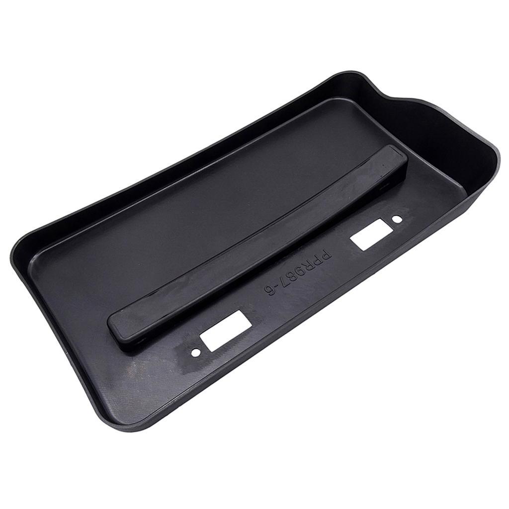 ABS License Plate Frame, 1 PC License Plate Holder, Auto Black License Plate Frame Rust-Proof, Weather-Proof Fit for Mitsubishi Lancer GTS EVO X 08-18