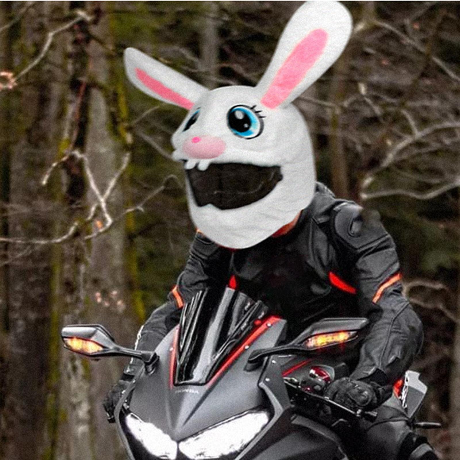 Cover Sleeve for Full Face Helmets Motorbike Plush Funny  Cover