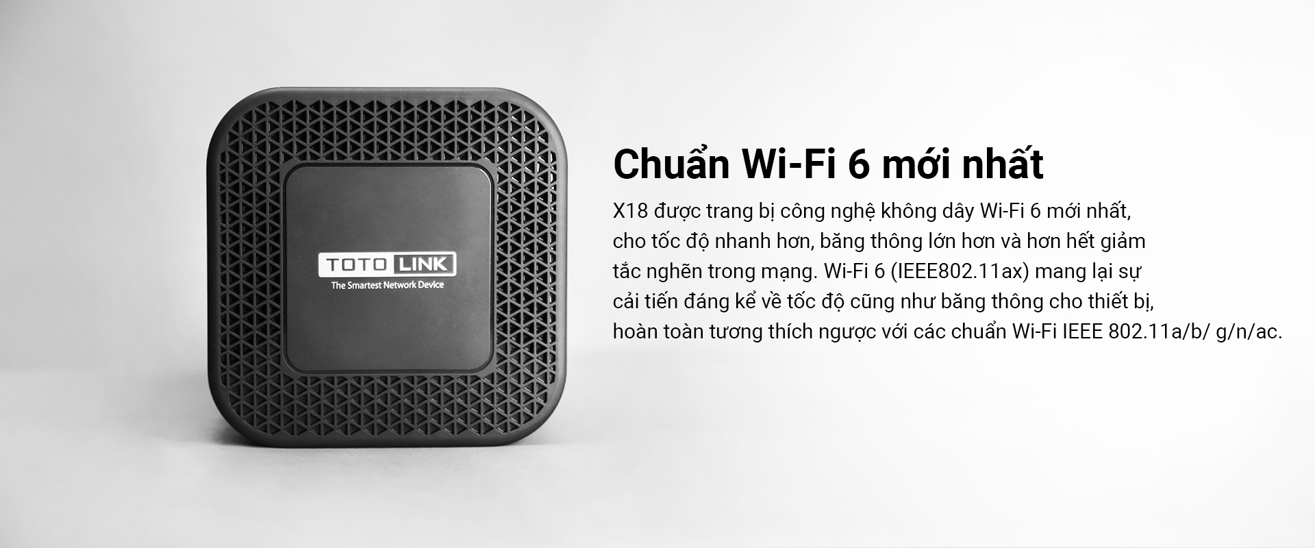 Router Wi-Fi Mesh thế hệ thứ 6 AX1800-X18 HÀNG CHÍNH HÃNG TOTOLINK