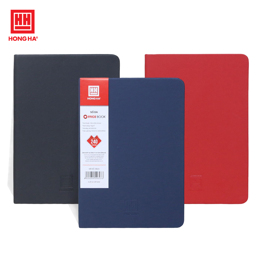 Sổ da A5 240 trang Office Book Hồng Hà