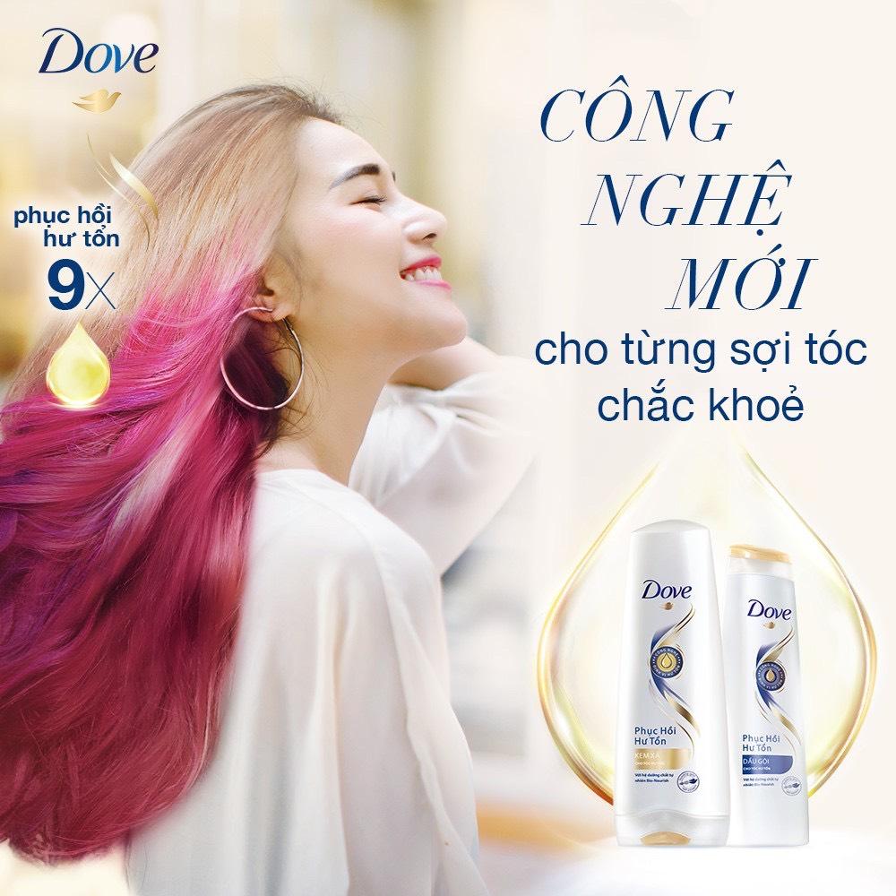 Dầu gội Dove Phục hồi Hư tổn 1400g tặng kèm 20 lưỡi lam London