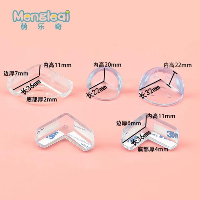 Bịt góc bàn nhựa trong suốt 4c/vi
