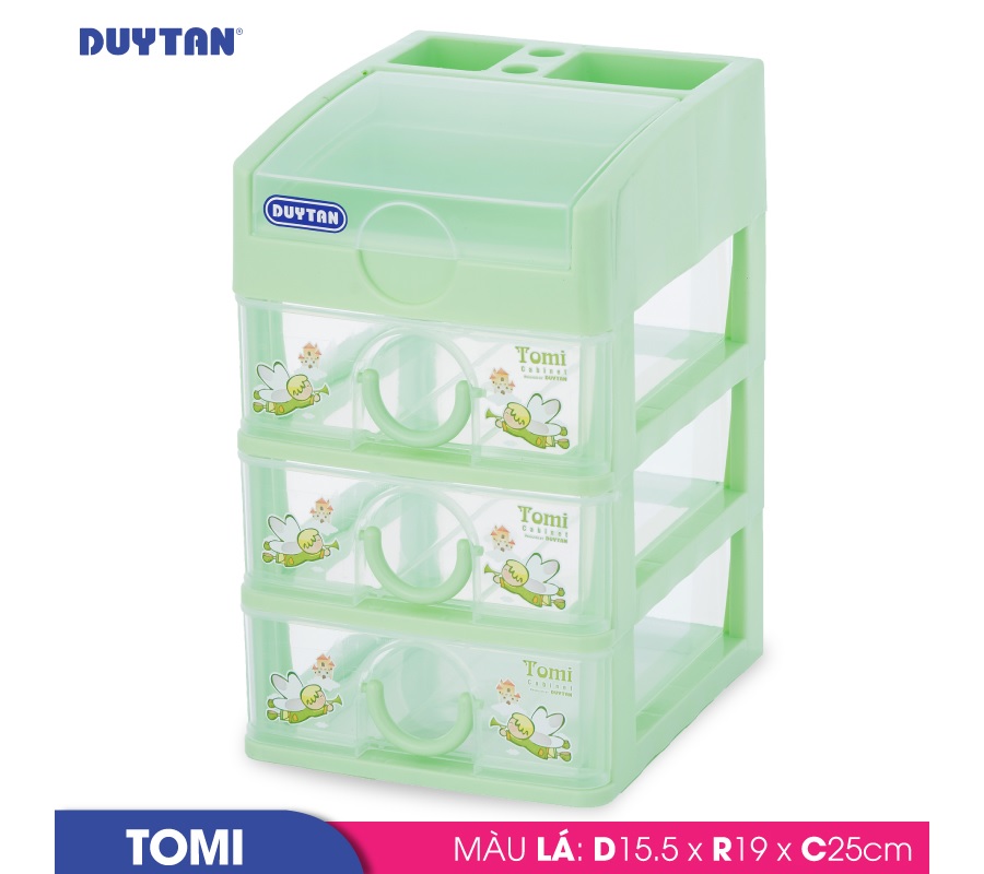 Tủ nhựa Duy Tân Tomi nhỏ 4 ngăn - 42191 - Giao màu ngẫu nhiên - Hàng chính hãng