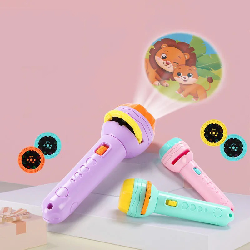 Đồ Chơi Đèn Pin Chiếu Hình Nhiều Chủ Đề Sinh Động Cho Bé Yêu