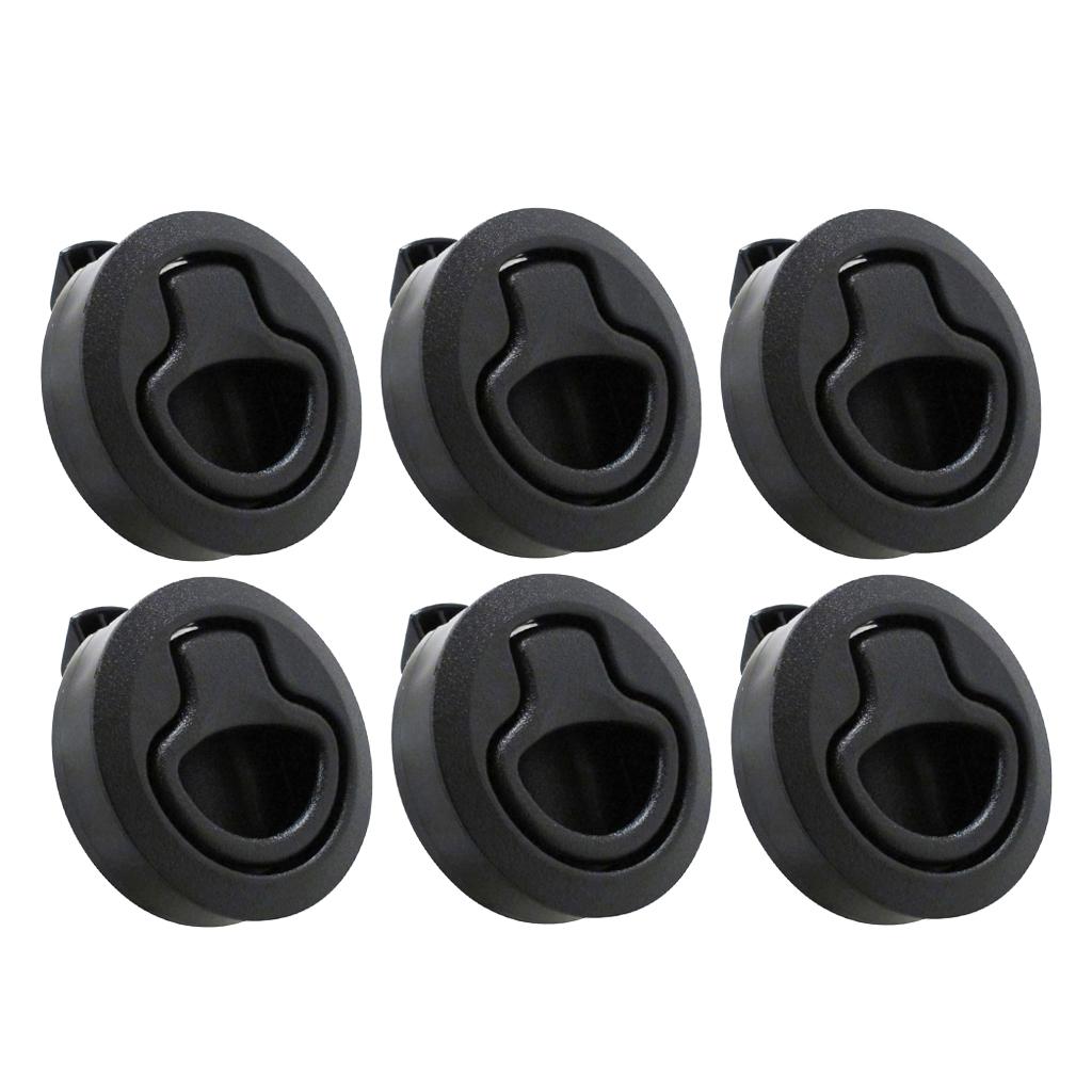 6Pcs Nylon 2'' Flush Hinge Pull Locker Hatch Latch Marine Boat Lift Handle