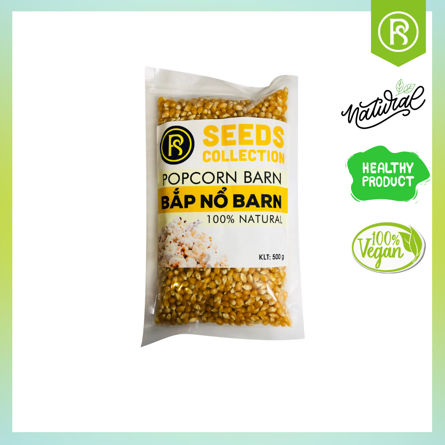 Túi Hạt Bắp Nổ BARN làm bỏng ngô REAL FOOD STORE ( Nhiều lựa chọn) - 500G