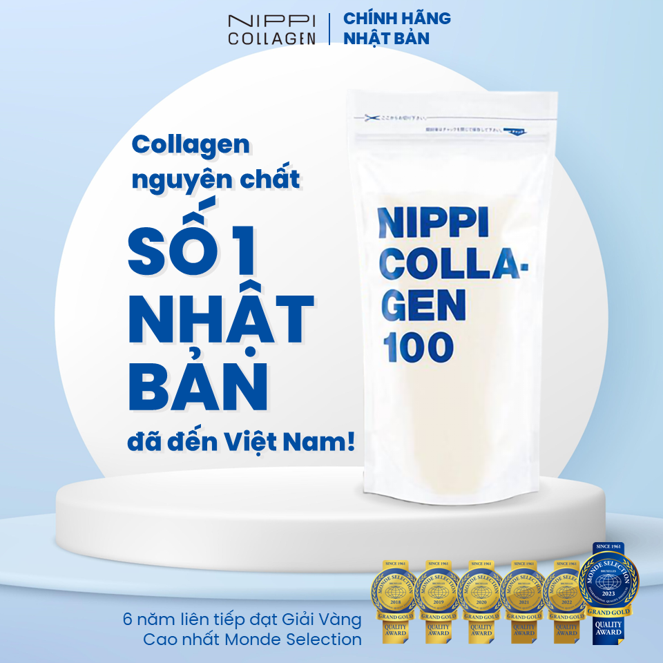 NIPPI Collagen 100 nguyên chất 100% peptide