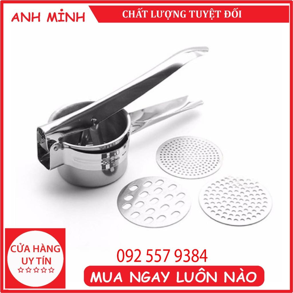 Dụng cụ làm bánh lọt - làm sợi bún đa năng 3 vỉ khuôn (Inox)