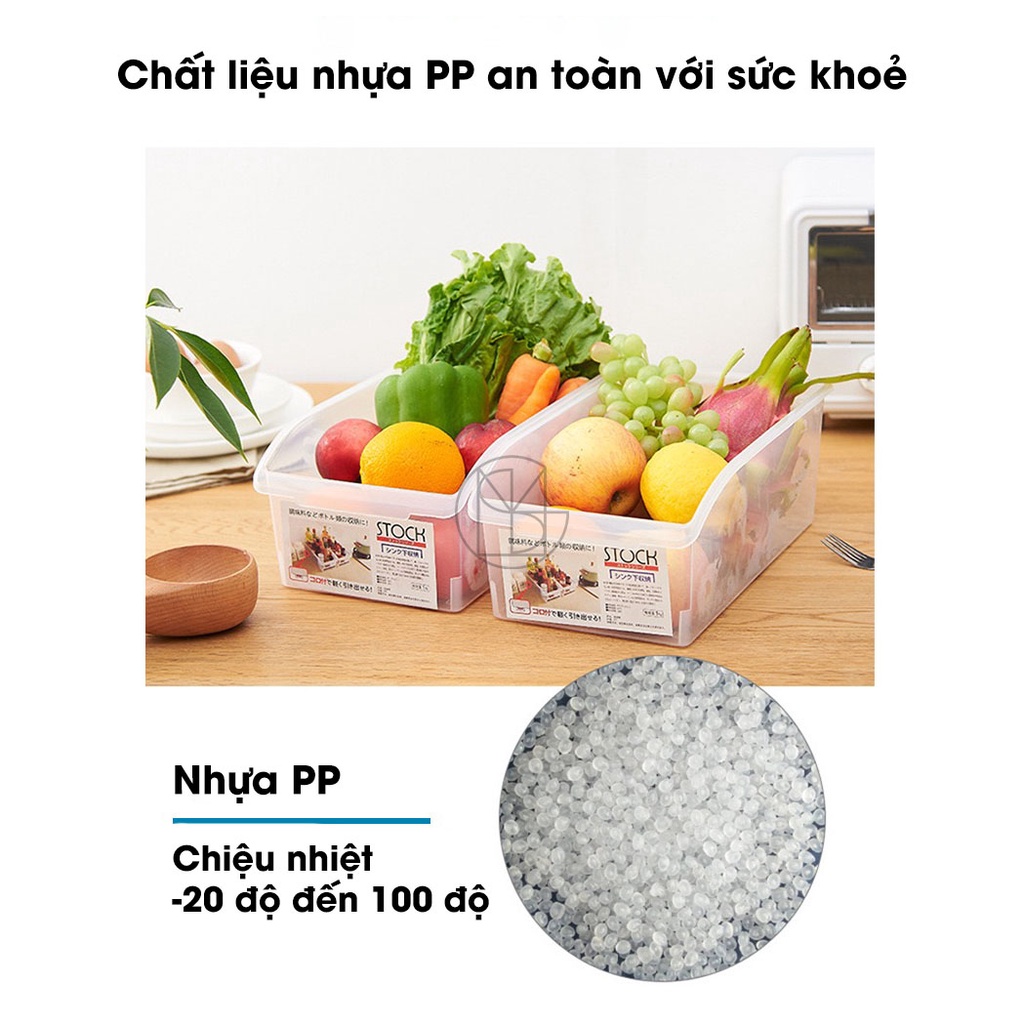 Khay Nhựa Tủ Lạnh, Khay Đựng Đồ Tủ Lạnh, Khay Sắp Xếp Trong Suốt, Nhựa PP Dẻo