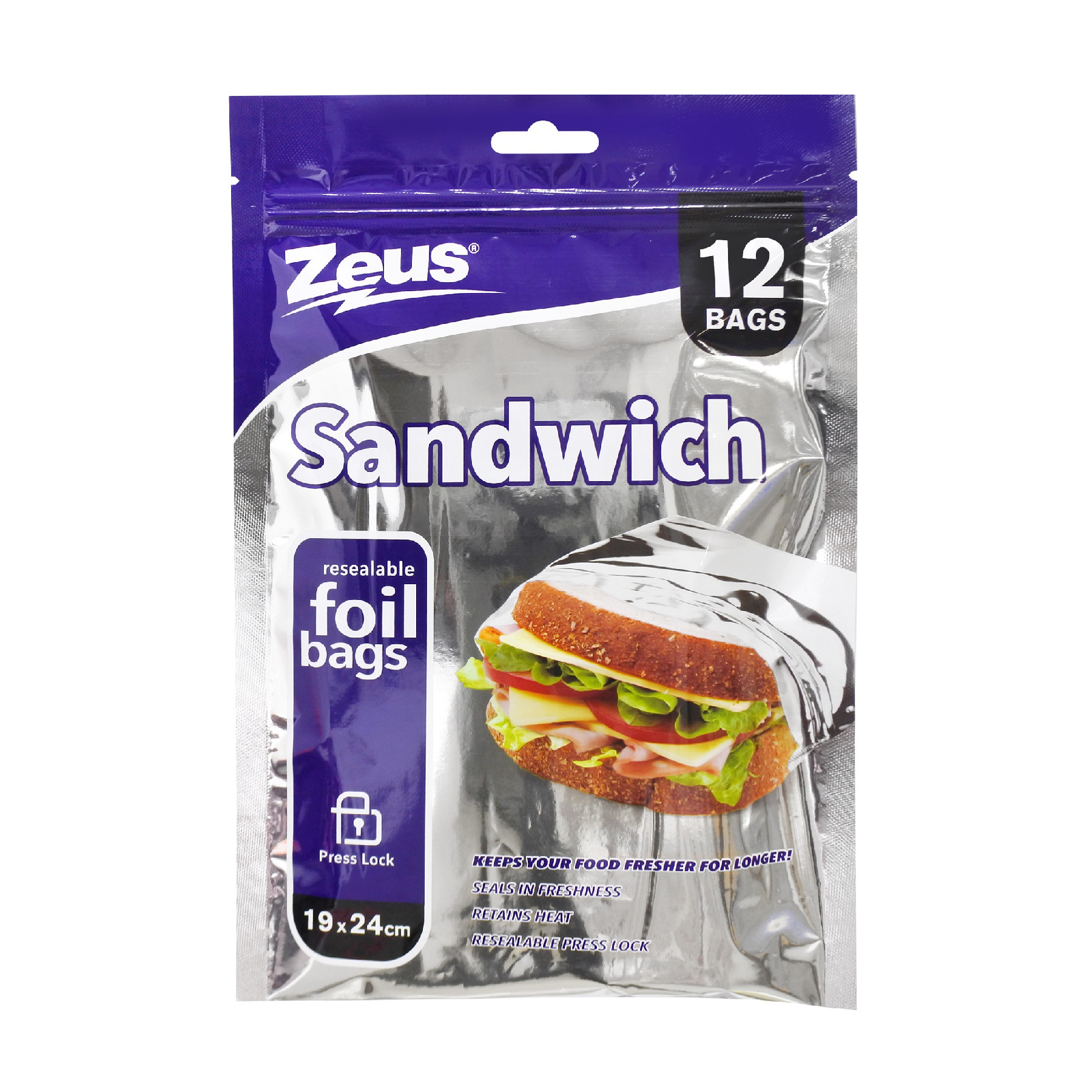 Túi zip đựng Sandwich và thức ăn 12 cái BC0504