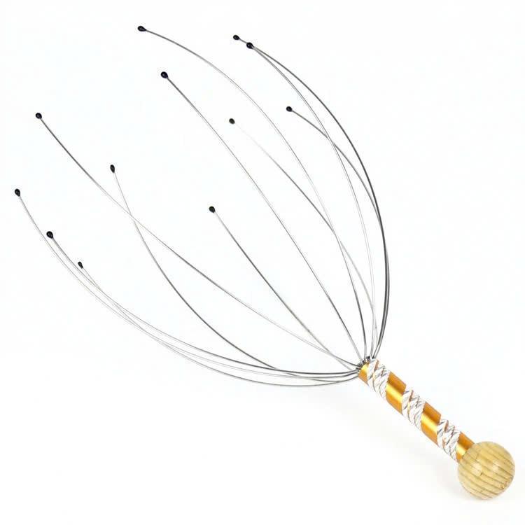 Cây Massage - Mát Xa Da Đầu Thư Giãn (23cm)- Chất Liệu Thép Không Gỉ Inox 304