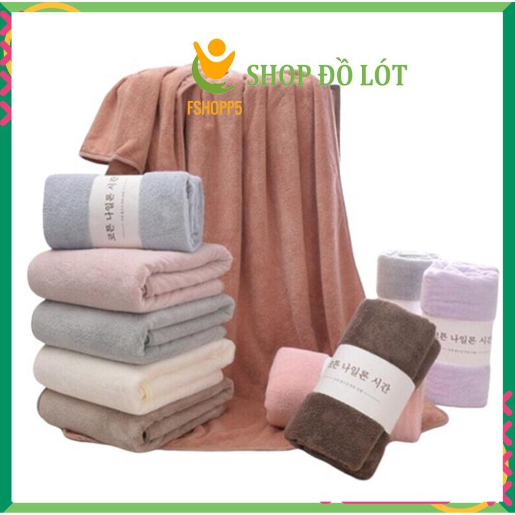 Khăn tắm lông cừu 70x140cm, Khăn tắm Hàn Quốc thấm hút nhanh khô FSHOPP5 s12