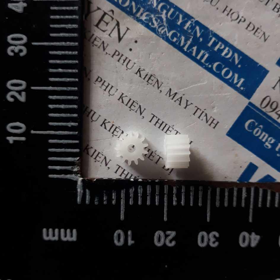 5 cái bánh răng nhựa 132A 13 răng trục 2mm kde3005